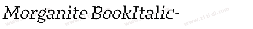 Morganite BookItalic字体转换 Morganite BookItalic字体转换